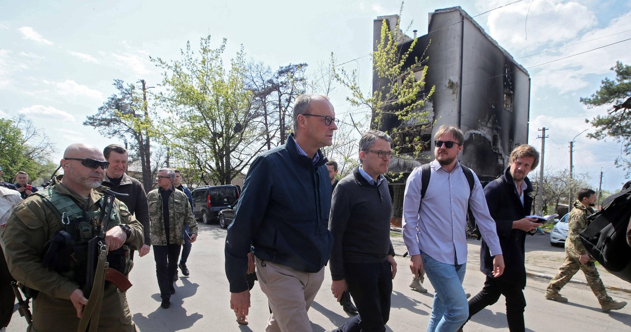 Lider niemieckiej opozycji w Kijowie. Vel Sęk: Oby wizyta nie zakończyła się na widokówce z Zełenskim