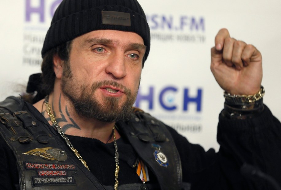 Lider Nocnych Wilków Aleksandr Załdostanow / 	SERGEI ILNITSKY    /PAP/EPA