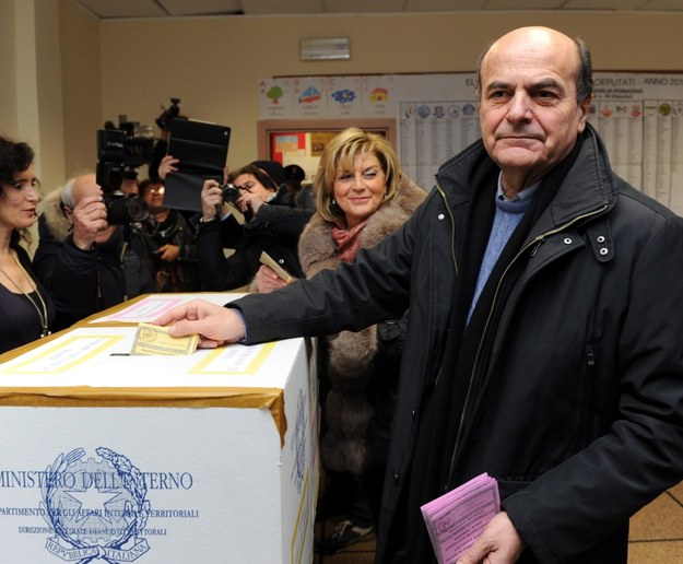 Lider Partii Demokratycznej Pier Luigi Bersani /PIER PAOLO FERRERI  /PAP/EPA