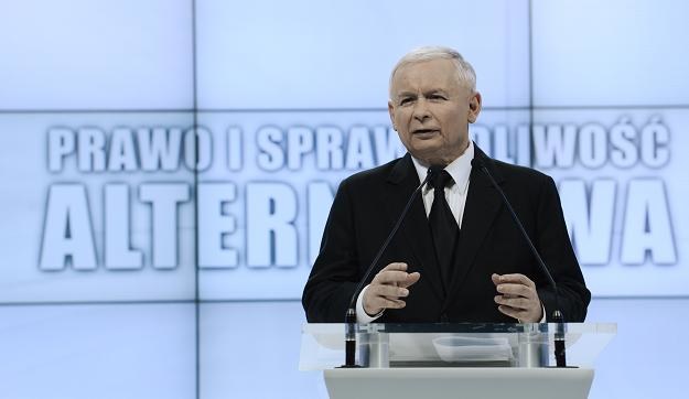 Lider PiS Jarosław Kaczyński na niedzielnej konferencji prasowej "PiS-Alternatywa" /PAP