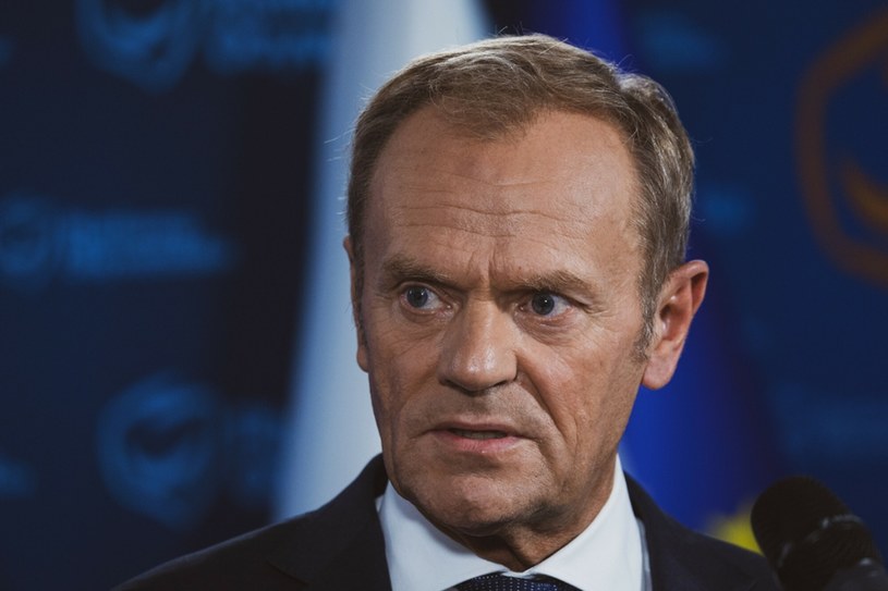 Lider PO Donald Tusk /Jacek Domiński /Reporter