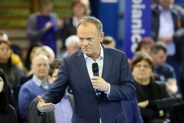 Lider PO Donald Tusk /Marian Zubrzycki /PAP