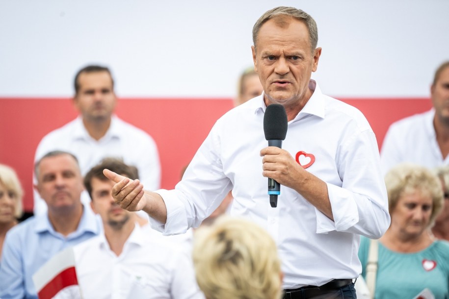 Lider PO Donald Tusk /Tytus Żmijewski /PAP