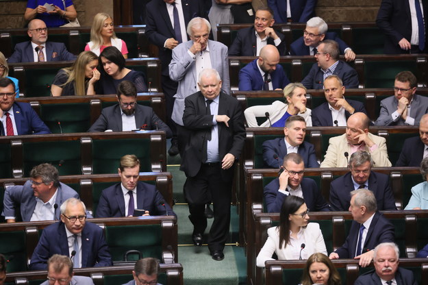 Lider Prawa i Sprawiedliwości Jarosław Kaczyński / 	Leszek Szymański    /PAP