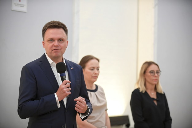 Lider Ruchu Polska 2050 Szymon Hołownia / 	Marcin Obara  /PAP
