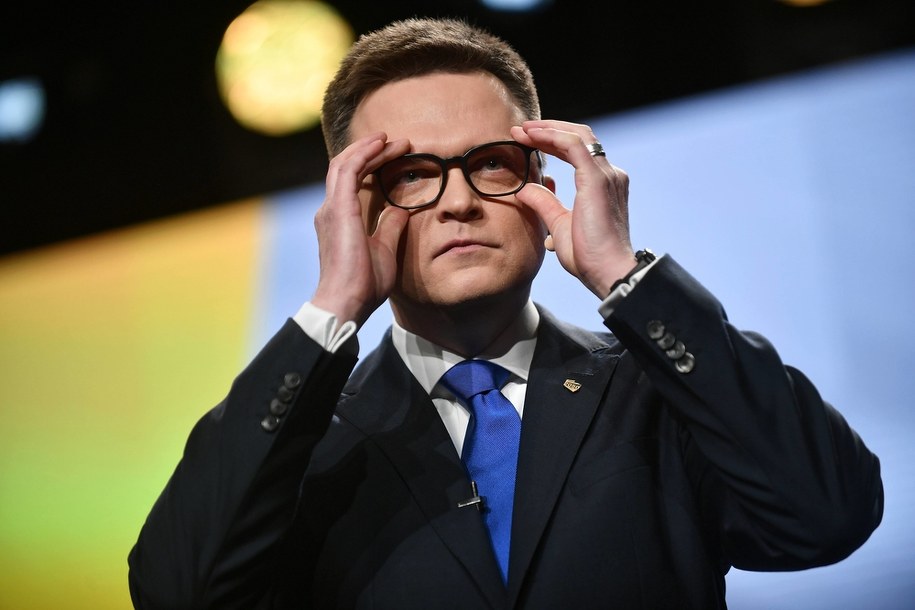 Lider ruchu Polska 2050 Szymon Hołownia / 	Marcin Obara  /PAP