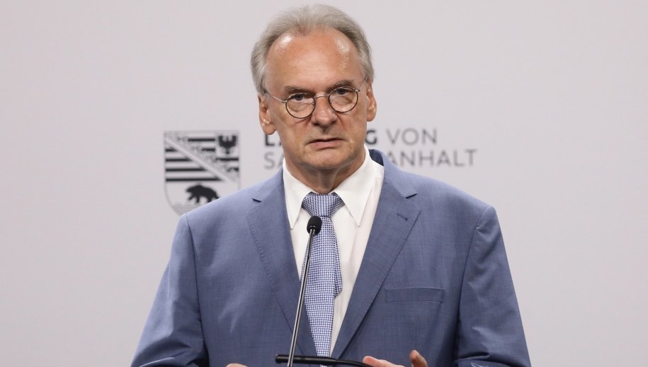 Lider saksońskiej chadecji Reiner Haseloff /FILIP SINGER /PAP/EPA