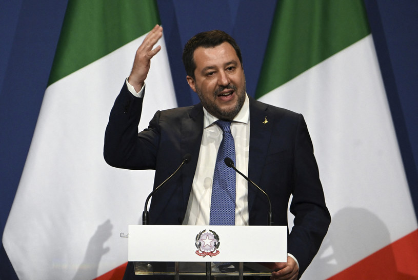Lider włoskiej Ligi Matteo Salvini /Attila Kisbenedek /AFP