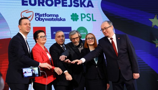 Liderzy Koalicji Europejskiej /Rafał Guz /PAP