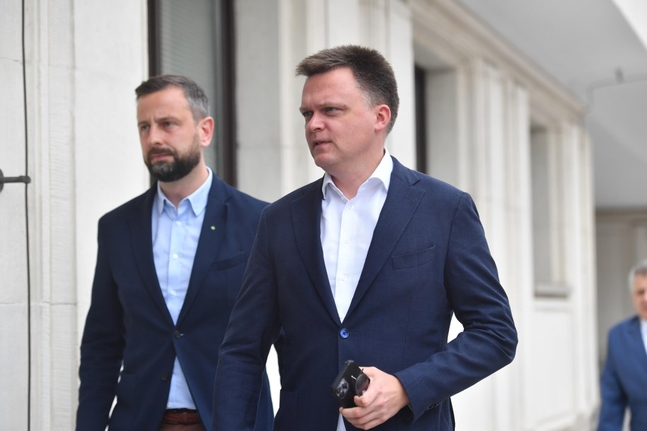 Liderzy Trzeciej Drogi Władysław Kosiniak-Kamysz i Szymon Hołownia /Piotr Nowak /PAP