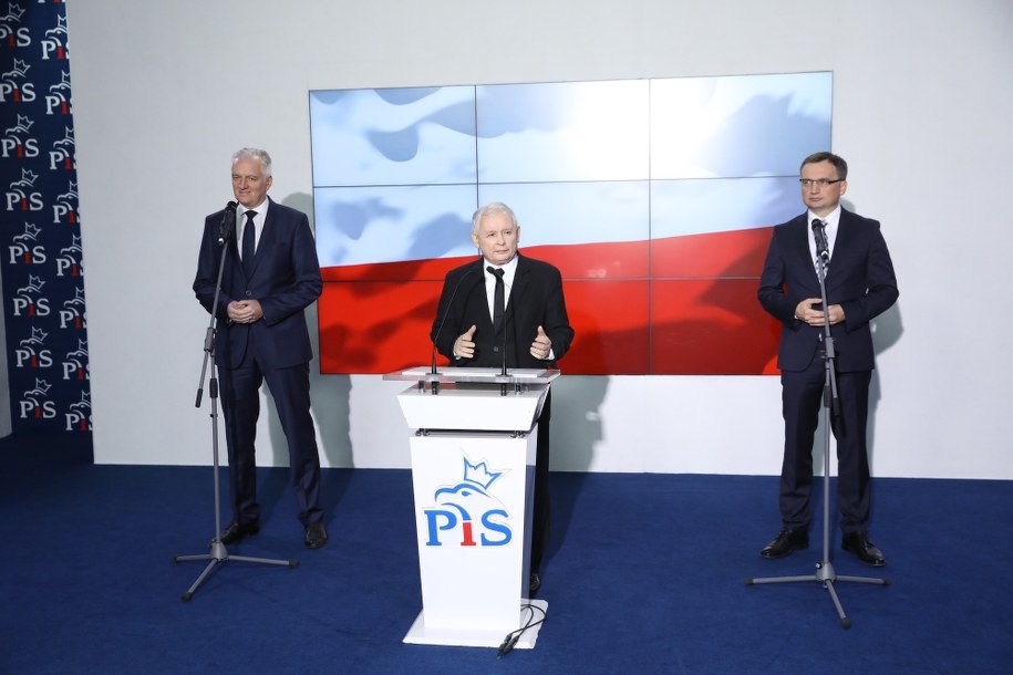 Liderzy Zjednoczonej Prawicy /Rafał Guz /PAP