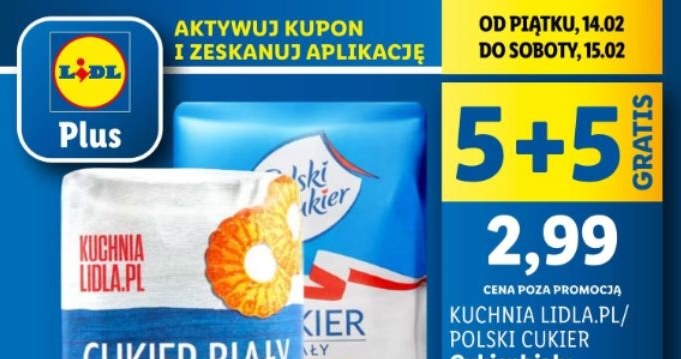 Lidl oferuje cukier w gratisie! /Lidl /INTERIA.PL