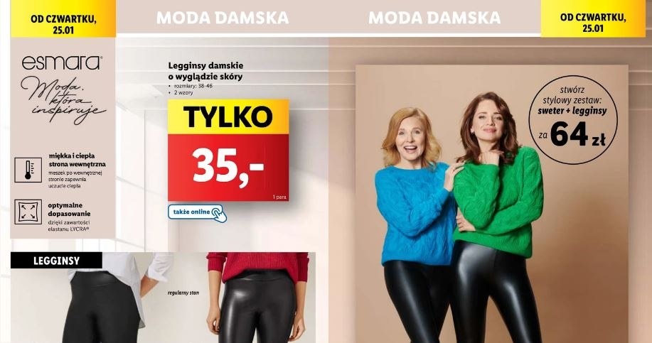 Lidl oferuje legginsy w niskiej cenie! /Lidl /INTERIA.PL