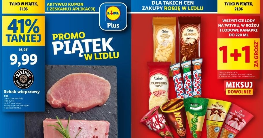 Lidl oferuje lody za 1 grosz! /Lidl /INTERIA.PL