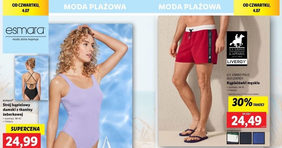 Lidl oferuje modę plażową w niskich cenach! /Lidl /INTERIA.PL