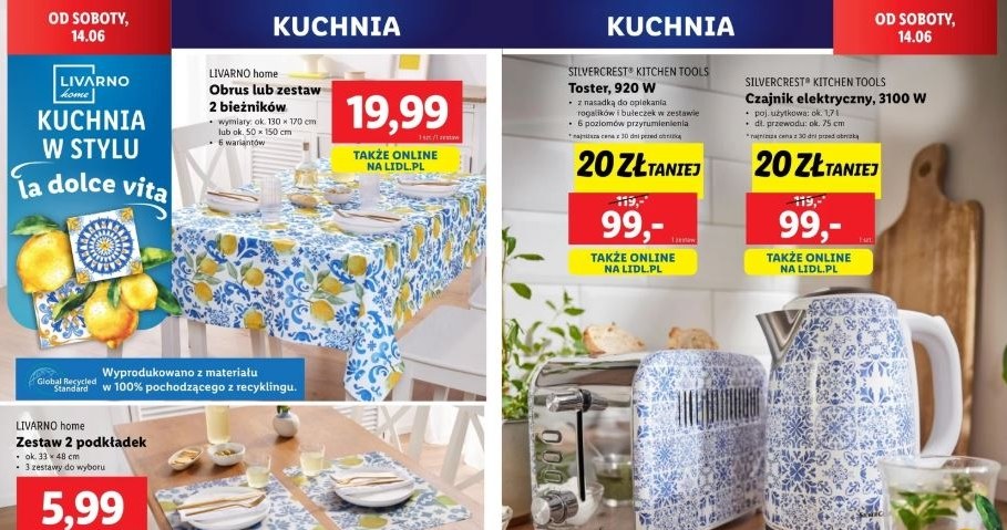 Lidl oferuje produkty do kuchni na lato! /Lidl /INTERIA.PL