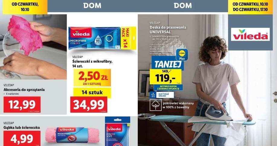 Lidl oferuje promocję na deskę do prasowania Vileda! /Lidl /INTERIA.PL