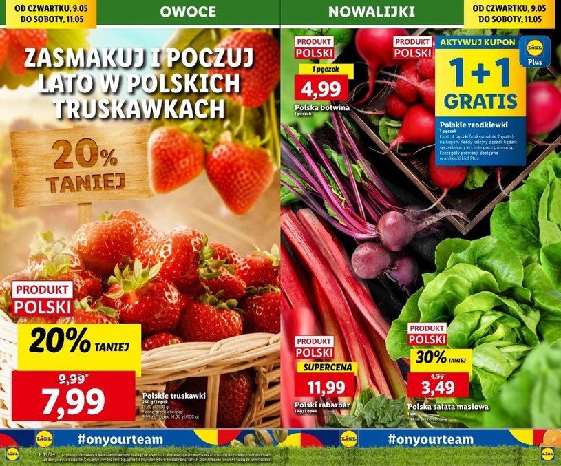 Lidl oferuje promocje na owoce i warzywa! /Lidl /INTERIA.PL