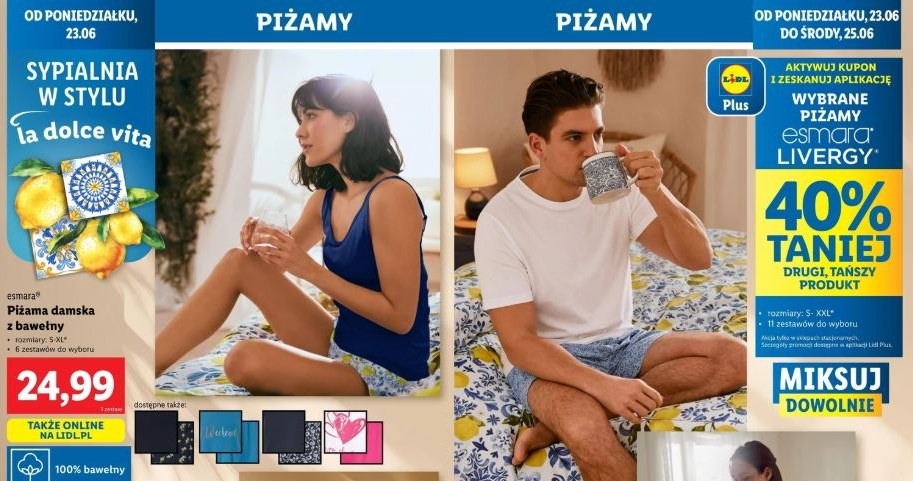 Lidl oferuje promocję na piżamy! /Lidl /INTERIA.PL