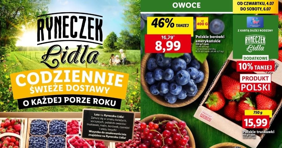 Lidl oferuje promocję na polskie borówki! /Lidl /INTERIA.PL