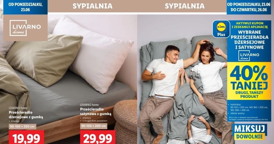 Lidl oferuje promocję na prześcieradła! /Lidl /INTERIA.PL