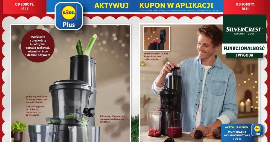 Lidl oferuje rabat na wyciskarkę wolnoobrotową! /Lidl /INTERIA.PL