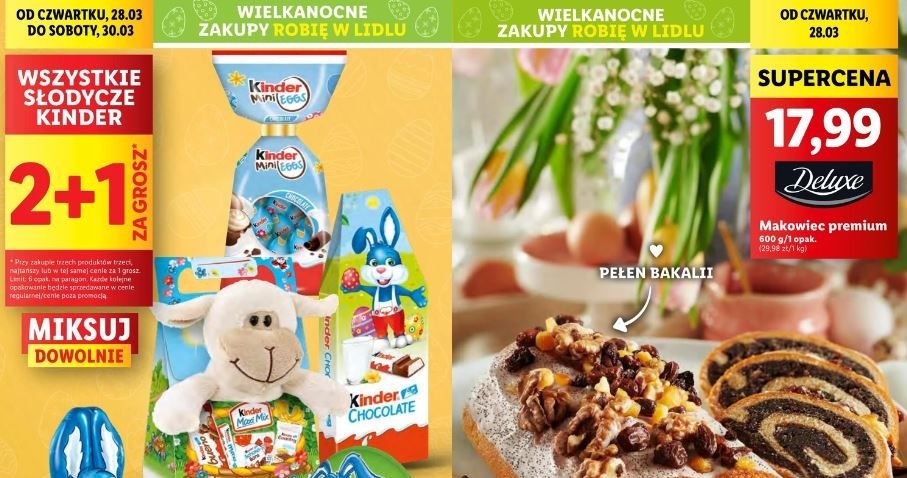 Lidl oferuje słodycze Kinder za 1 grosz! /Lidl /INTERIA.PL