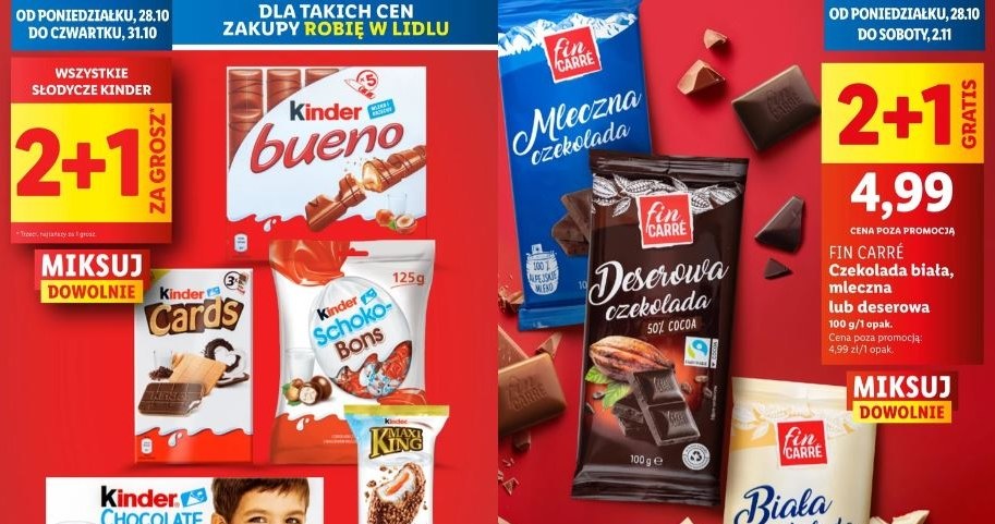 Lidl oferuje słodycze Kinder za 1 grosz! /Lidl /INTERIA.PL