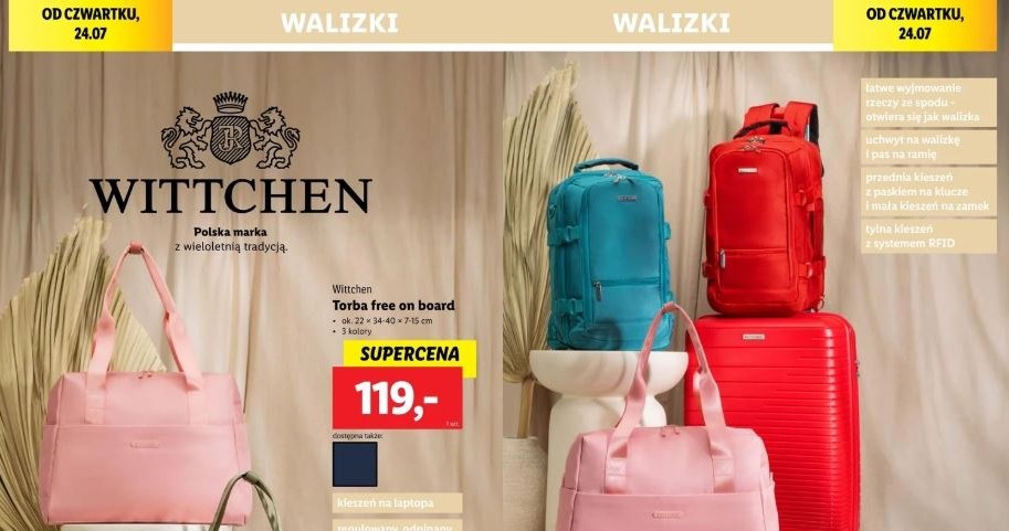 Lidl oferuje torby i plecaki Wittchen! /Lidl /INTERIA.PL