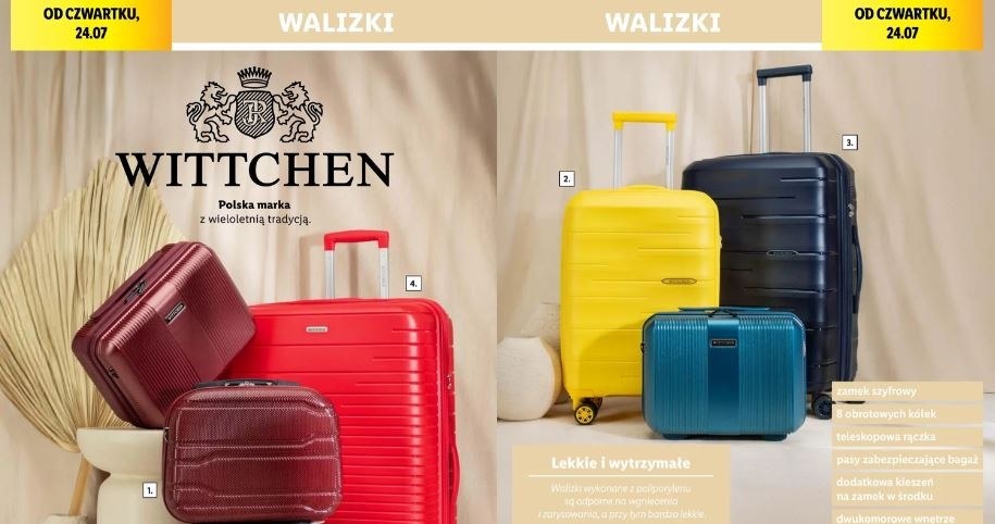 Lidl oferuje walizki Wittchen! /Lidl /INTERIA.PL