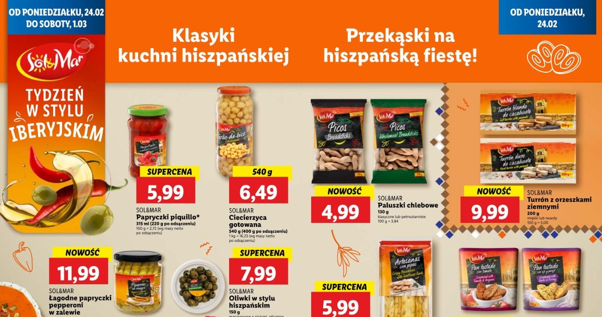 Lidl ogłasza tydzień pełen hiszpańskich smaków! Sprawdź, co znalazło się w ofercie! /Lidl /INTERIA.PL