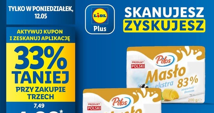 Lidl rusza z jednodniową promocją na masło. Warto zapisać datę /Lidl /INTERIA.PL
