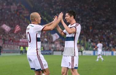 Liga Mistrzów: Bayern gromi Romę, gol Lewandowskiego