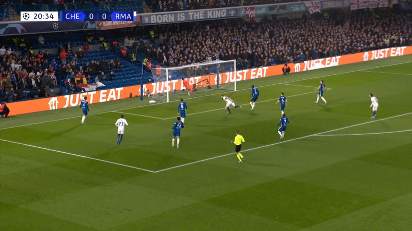 Liga Mistrzów: Chelsea - Real.  Gol na 0-1 Benzema. WIDEO. 