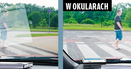 LIKWIDACJA ODBIĆ Z DESKI ROZDZIELCZEJ Bardzo często w szybie odbijają się przedmioty leżące na desce rozdzielczej, w okularach polaryzacyjnych takie refleksy redukowane są niemal do zera. /Motor