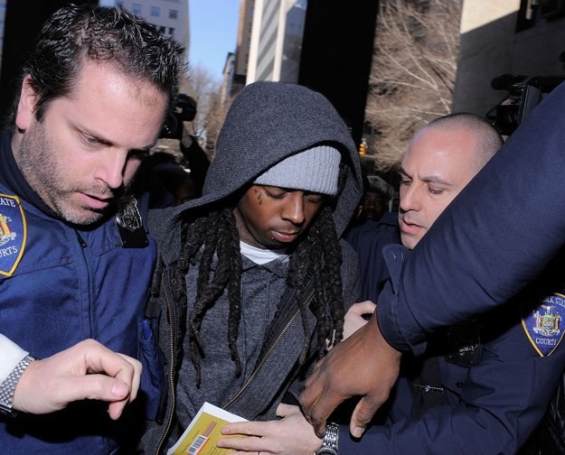 Lil Wayne w marcu, w drodze na rozprawę - fot. Jemal Countess /Getty Images/Flash Press Media