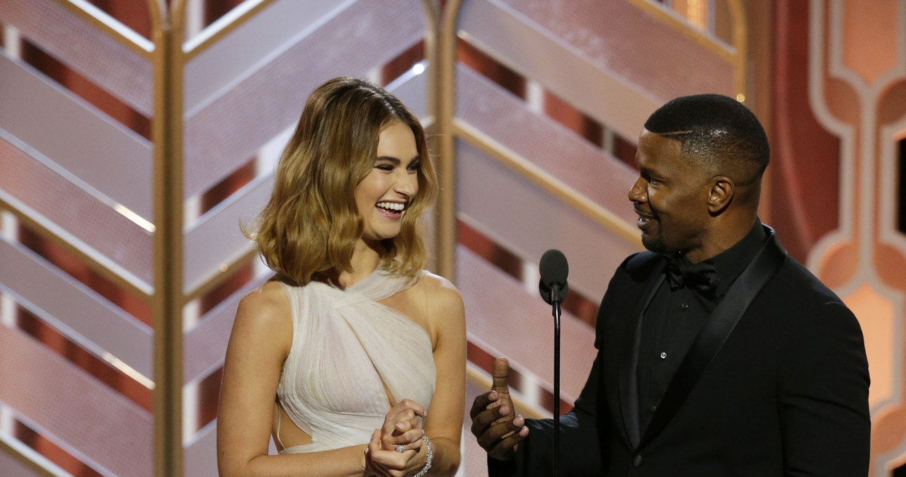 Lily James i Jamie Foxx /Handout /Getty Images