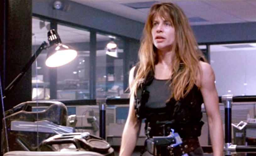 Linda Hamilton w filmie "Terminator 2: Dzień sądu" /CBS /Getty Images