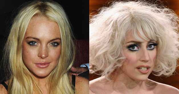 LIndsay Lohan, Lady Gaga. Fot. Dave M. Bennett, Miguel Villagran &nbsp; /Getty Images/Flash Press Media