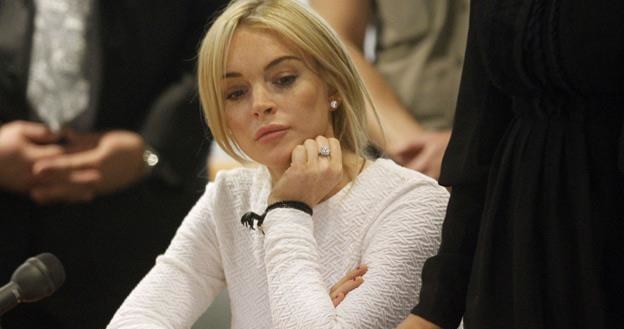 Lindsay Lohan podczas jednej ze swych rozpraw sądowych /AFP