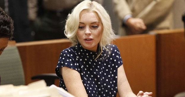 Lindsay Lohan w sądzie w Los Angeles /AFP