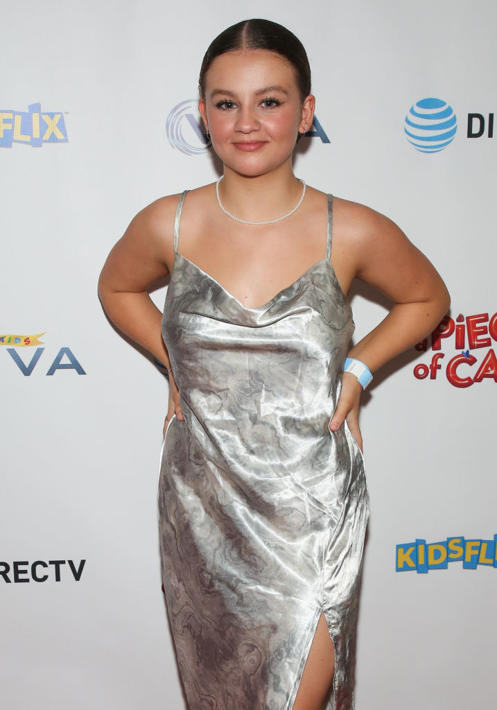 Lindsey Keefe wybrała metalizującą slip dress / Paul Archuleta / Contributor /Getty Images