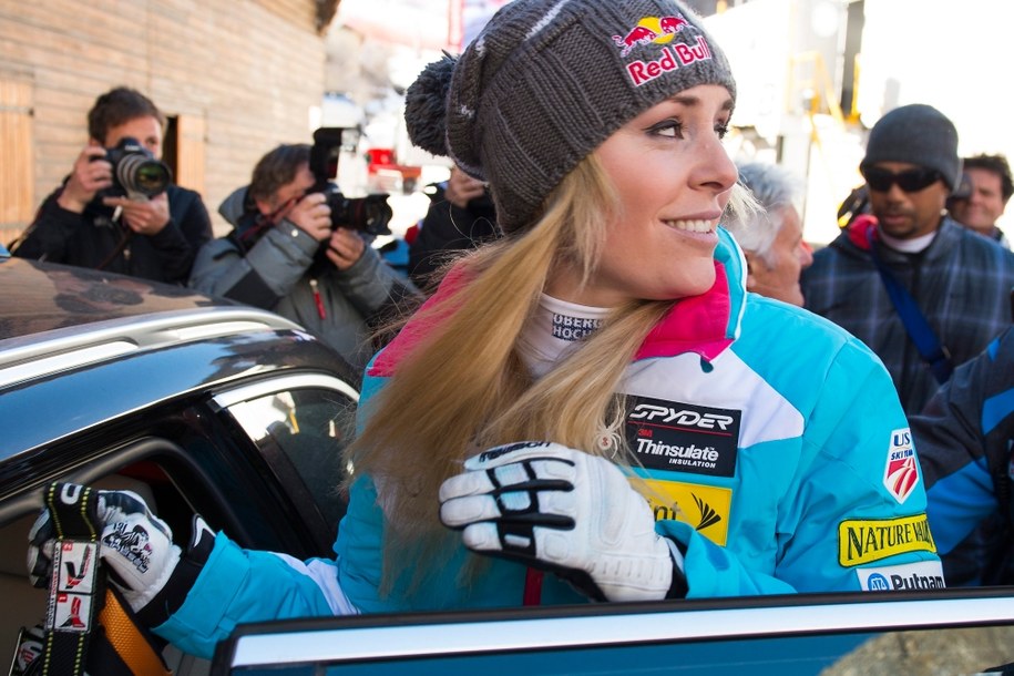 Lindsey Vonn, amerykańska gwiazda narciarstwa alpejskiego /JEAN-CHRISTOPHE BOTT /PAP/EPA