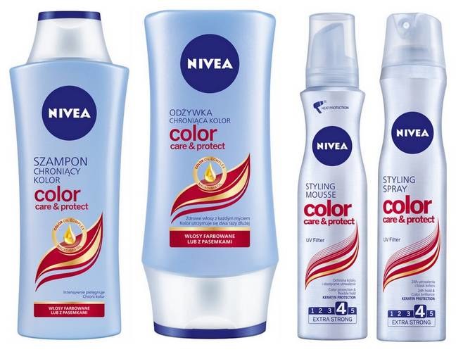 Linia NIVEA Hair Care Color&Protect /Styl.pl/materiały prasowe