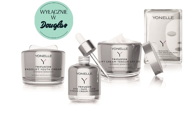 Linia TRIFUSION YONELLE dostępna jest wyłącznie  perfumeriach DOUGLAS i na douglas.pl /materiały promocyjne