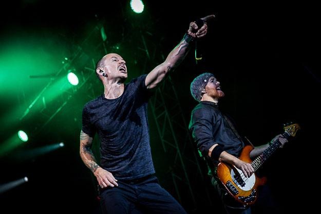 Linkin Park podczas koncertu we Wrocławiu /fot. Marcin Bąkiewicz/mfk.com.pl
