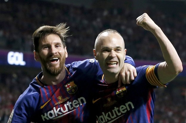 Lionel Messi i Andres Iniesta (zdjęcie z 2018 r.) /Ballesteros    /PAP/EPA