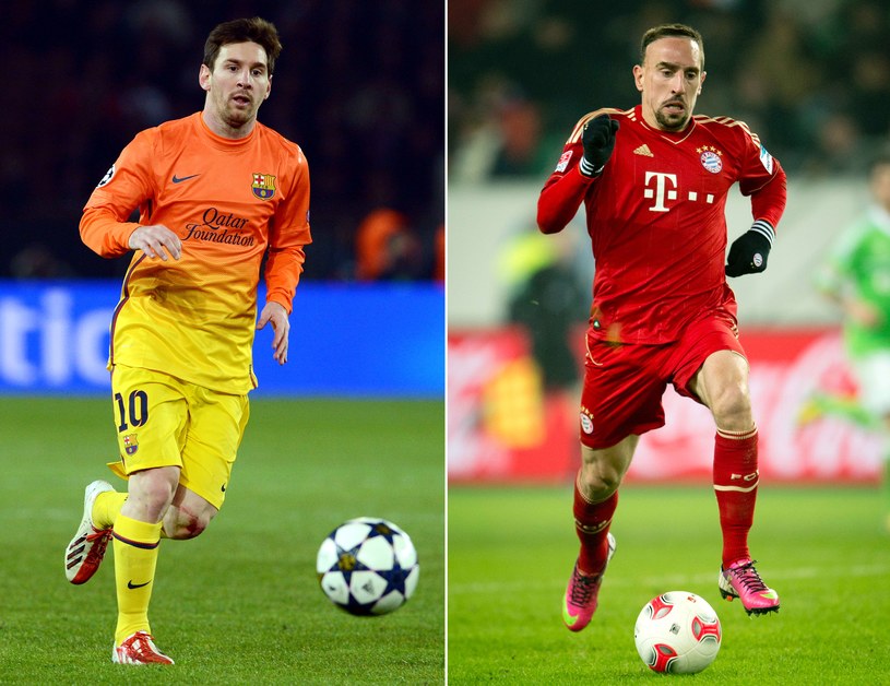 Lionel Messi i Franck Ribery /AFP
