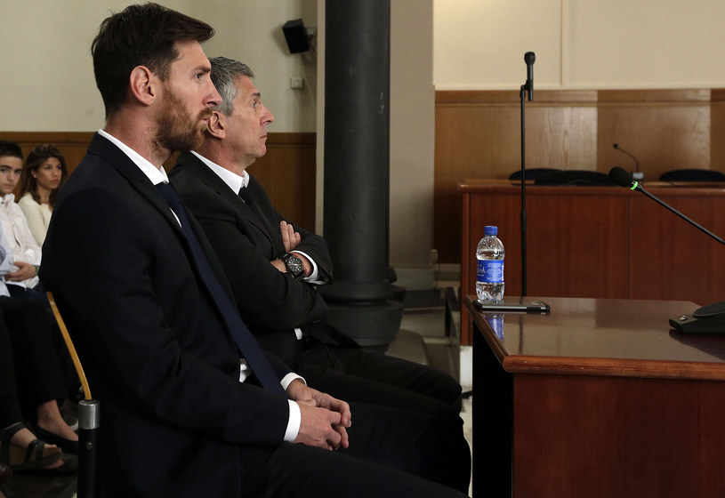 Lionel Messi i jego ojciec - Jorge /ALBERTO ESTEVEZ / POOL /AFP