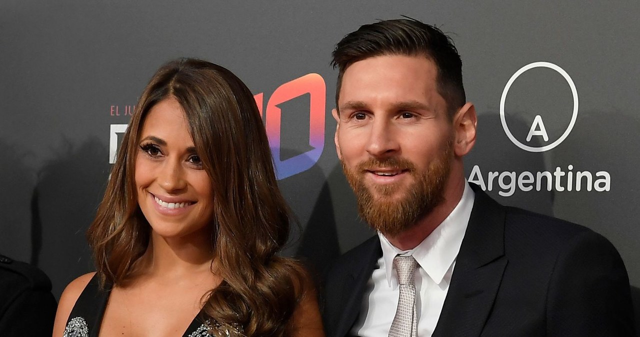 Lionel Messi i jego żona Antonella Roccuzzo /AFP